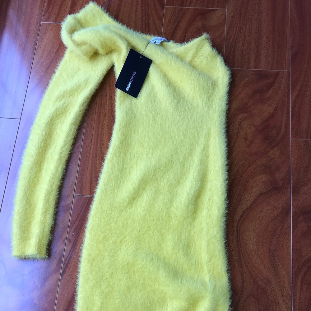 SUNSHINE FUZZY DRESS👑